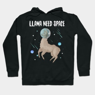 Llama Need Space Hoodie